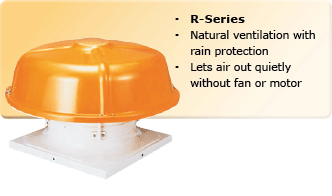 natural ventilation with protective dome
