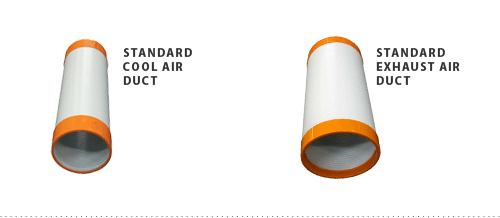 suiden portable air conditioner standard cold air and exhaust ducts