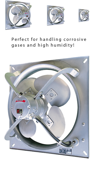 suiden pressure wall fans - corrosive resistant stainless steel wall fan