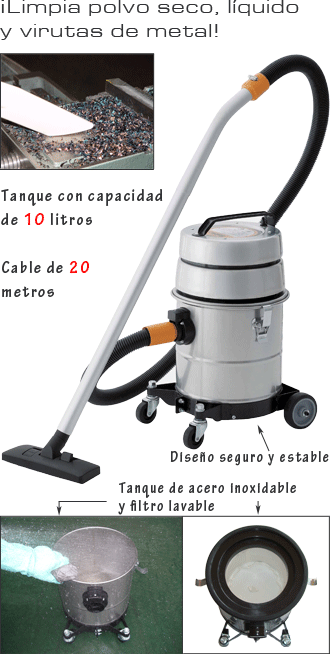 suiden wet dry metal chip vacuum cleaner stainless steel