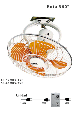 KFXL Ventilador de Techo eléctrico Ventilador de Techo Ventilador de Techo Industrial Ventilador Giratorio de 360 ​​Grados sin escalonamiento
